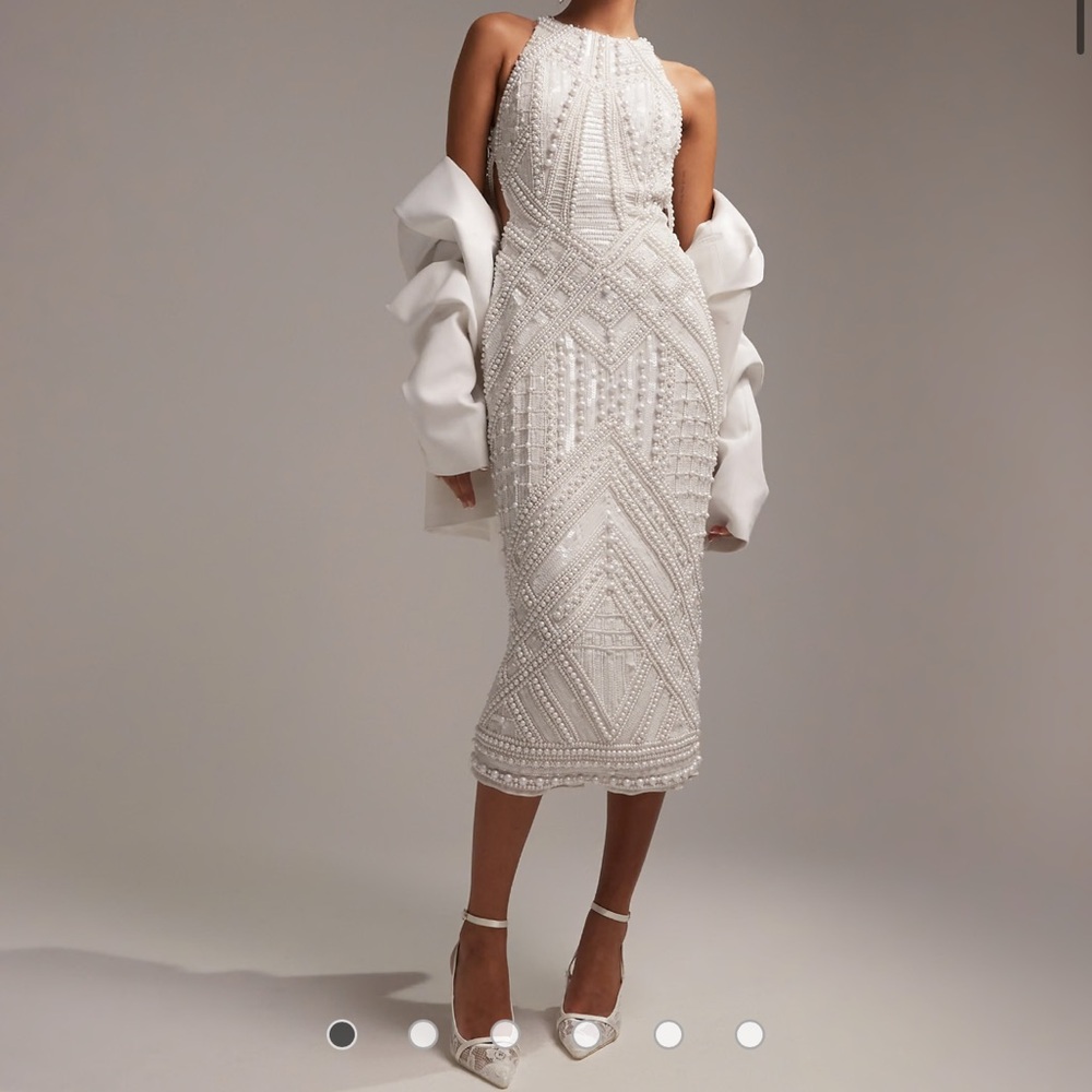 ASOS DESIGN pearl dress